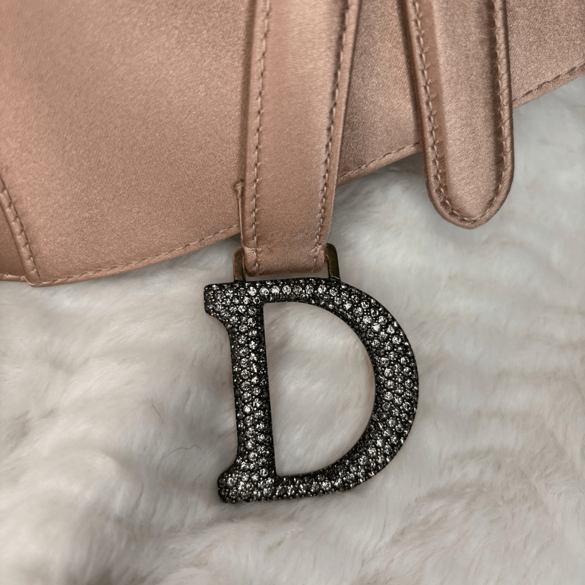Dior Mini Saddle Blush Satin