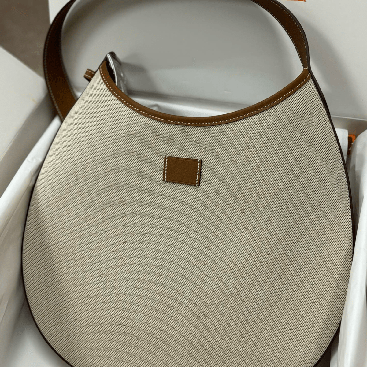 P’tit Arçon Bag in Canvas & Leather Hermès