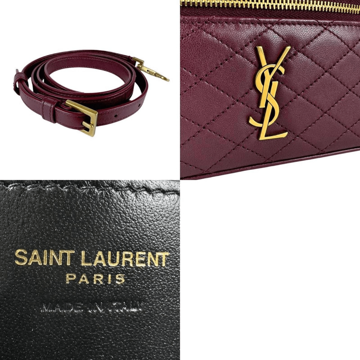 Yves Saint Laurent Gaby Vanity Case in Lambskin Leather