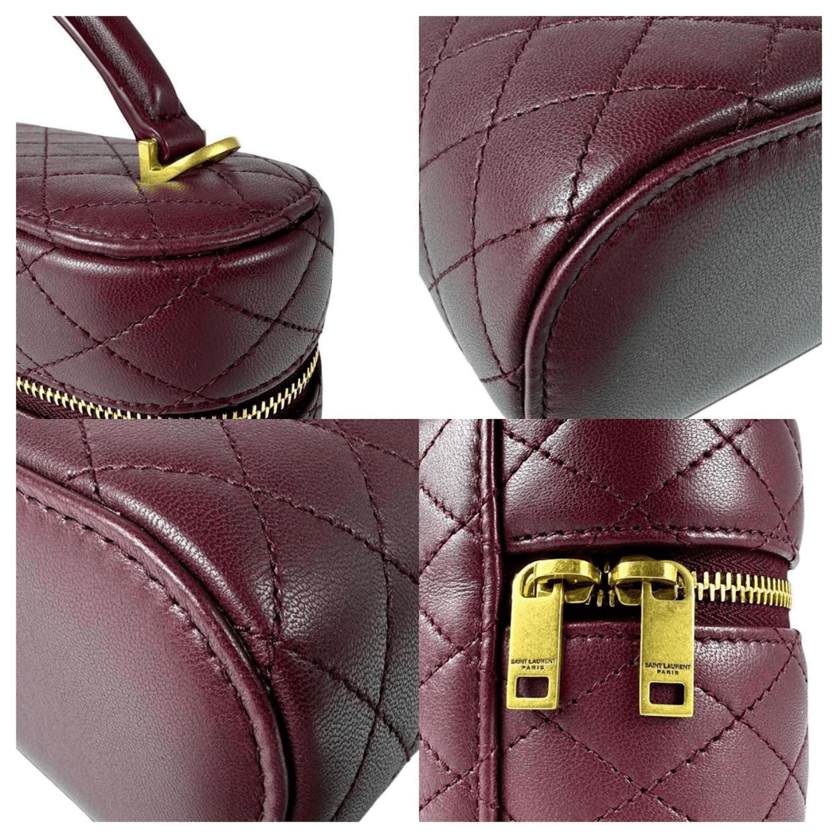 Yves Saint Laurent Gaby Vanity Case in Lambskin Leather