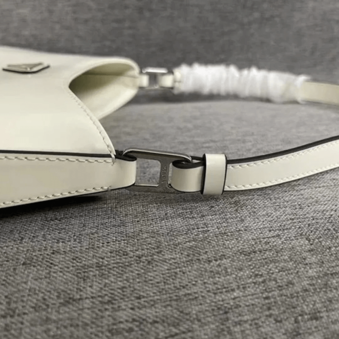 Prada Cleo Shoulder Bag in Brushed Leather