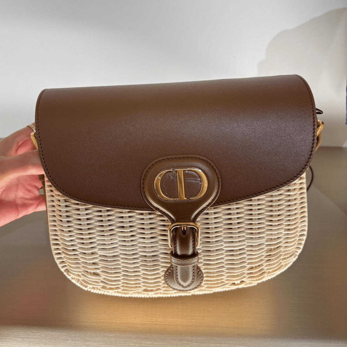 DIOR BOBBY MEDIUM BAG AND 30 MONTAIGNE WEDGE SLIDE SET