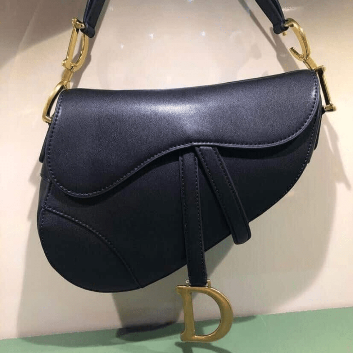 Large Soft Saddle Bag with Strap by Dior