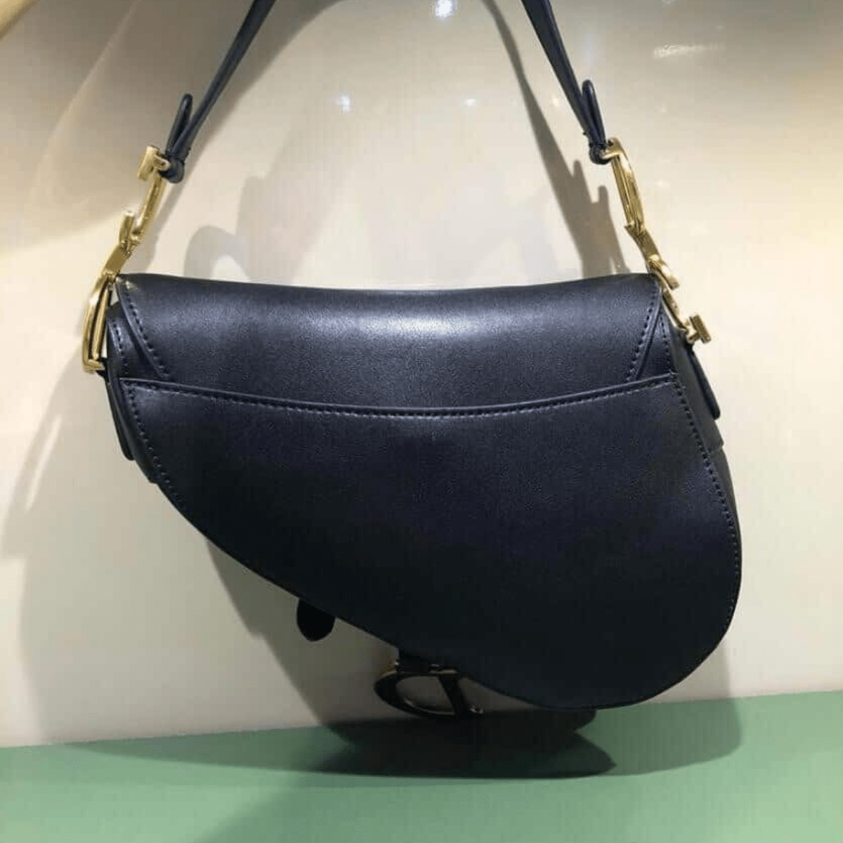 Large Soft Saddle Bag with Strap by Dior
