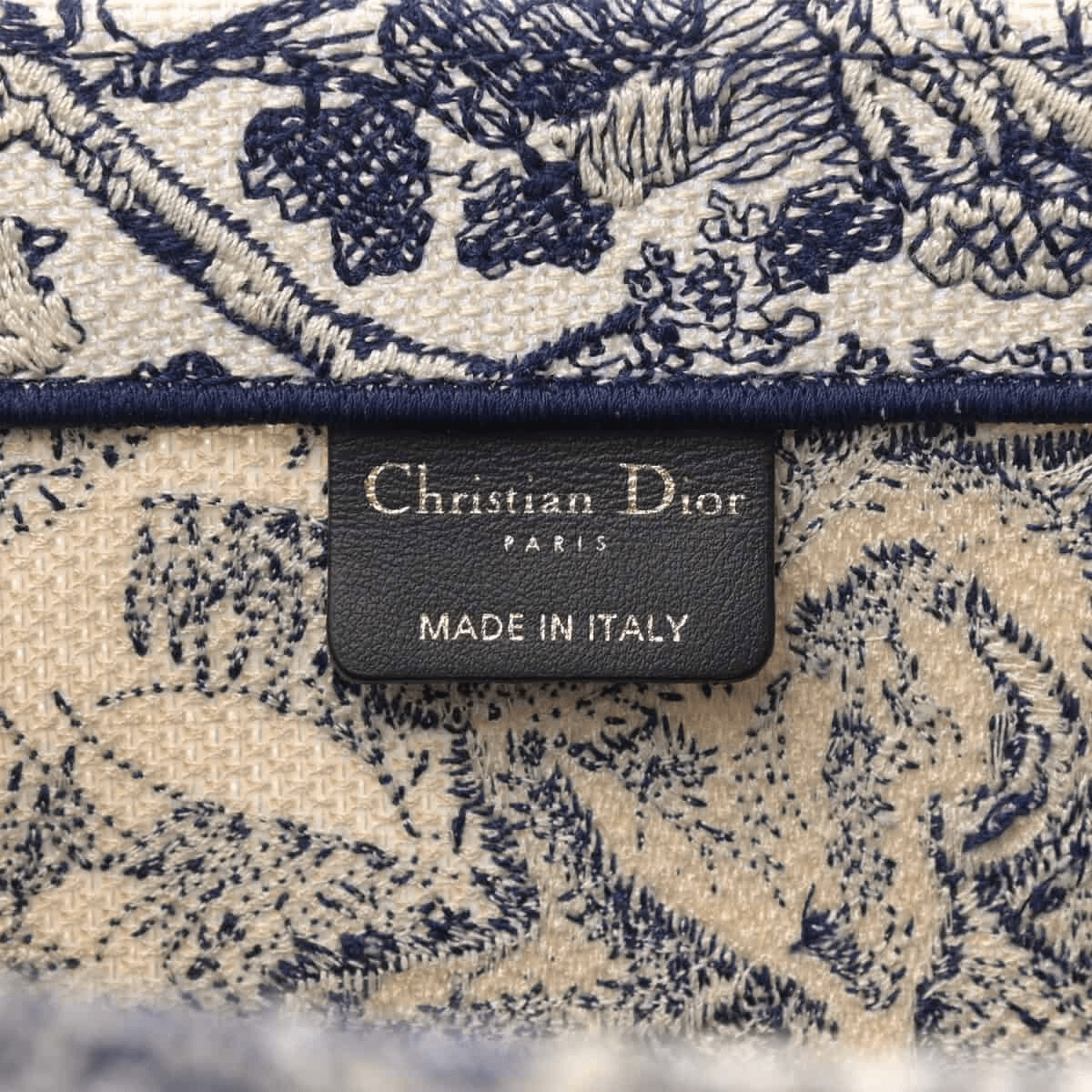 Large Dior Book Tote Bag
