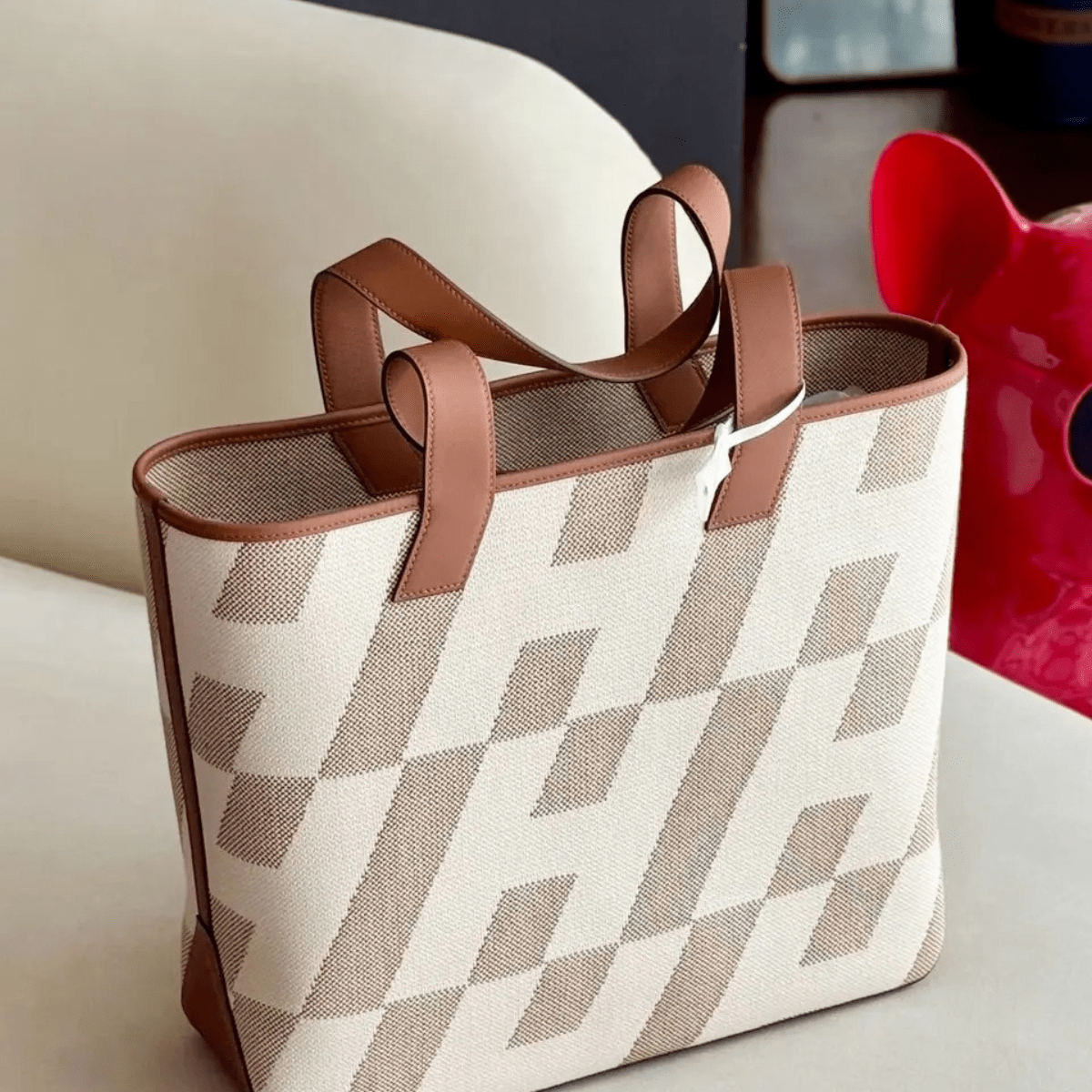Cabas H en Biais 40 Bag by Hermès