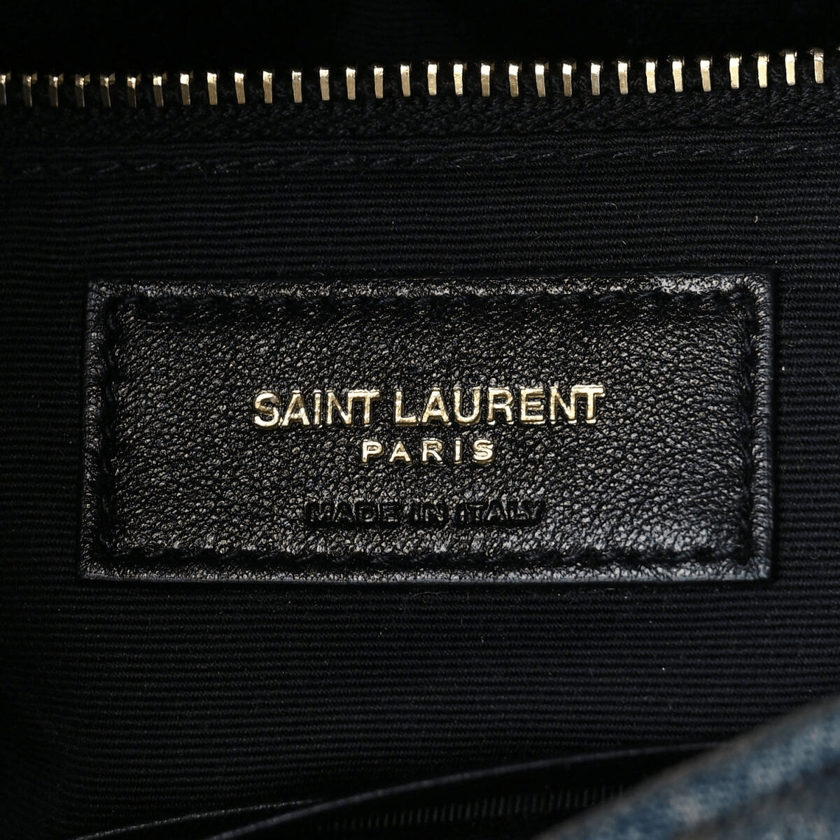 Loulou Puffer Bag in Quilted Vintage Denim