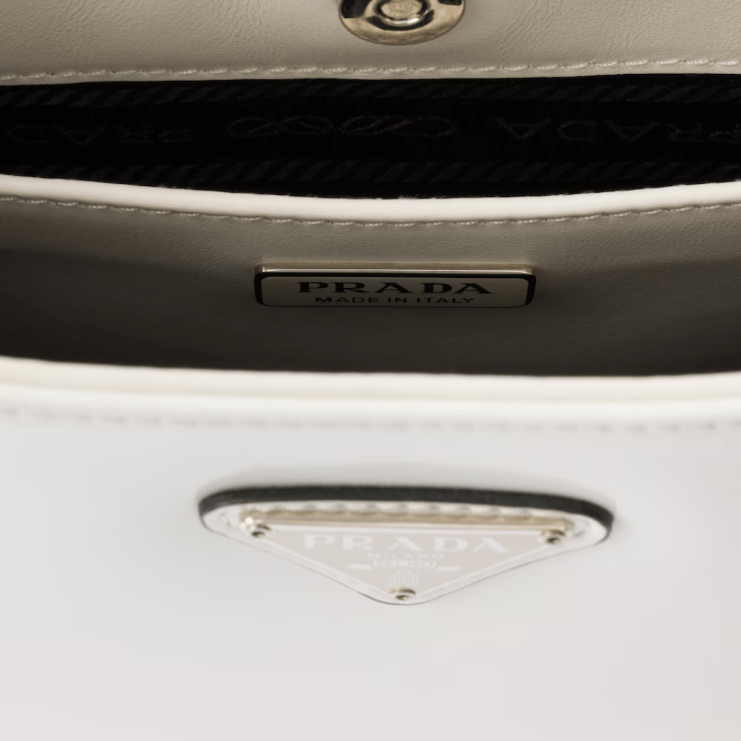 Prada Cleo Shoulder Bag in Brushed Leather