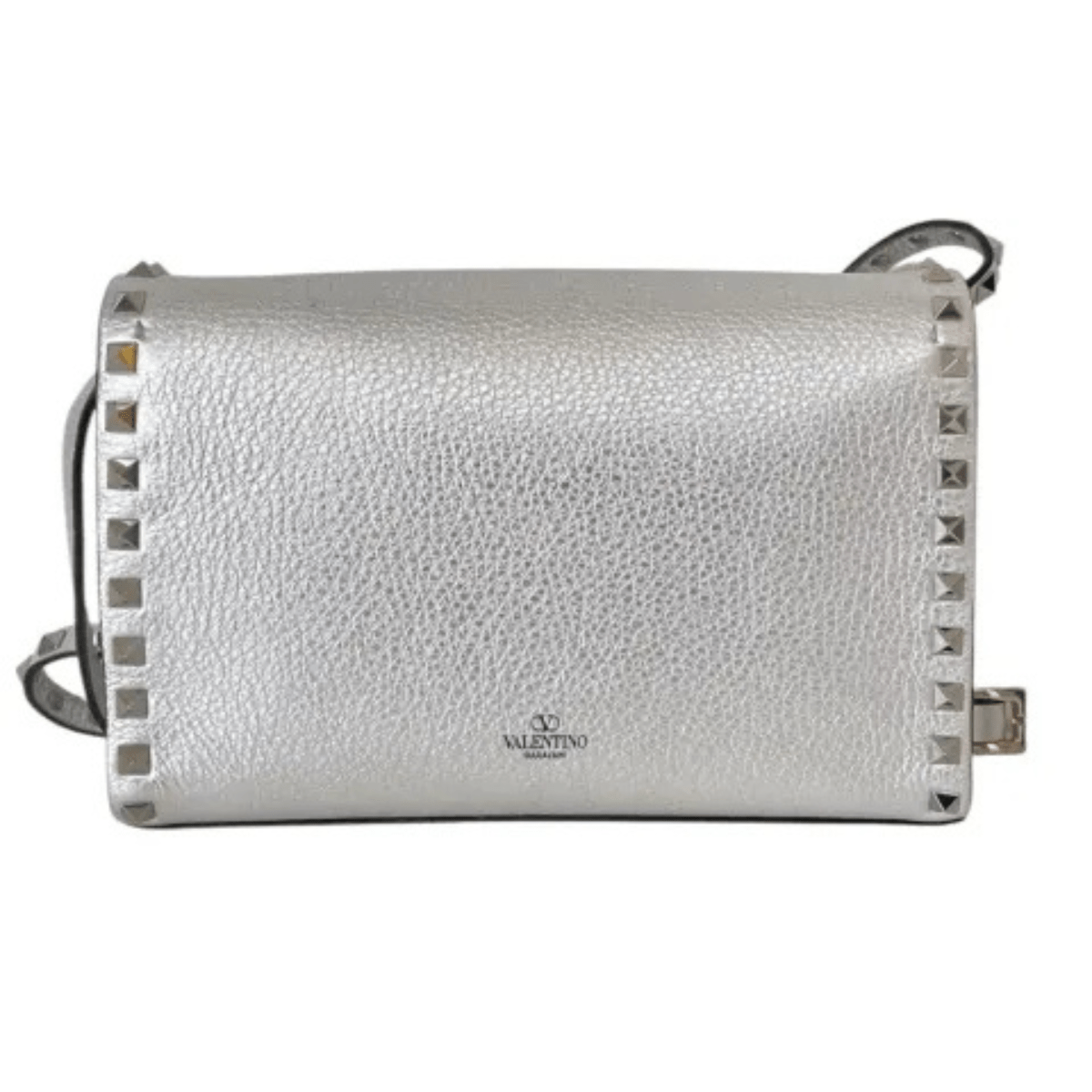 Valentino Rockstud Silver Bag & Pumps Set