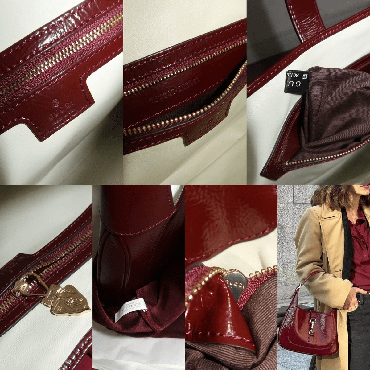 Gucci Jackie 1961 Bordeaux & Guinevere Pumps Set