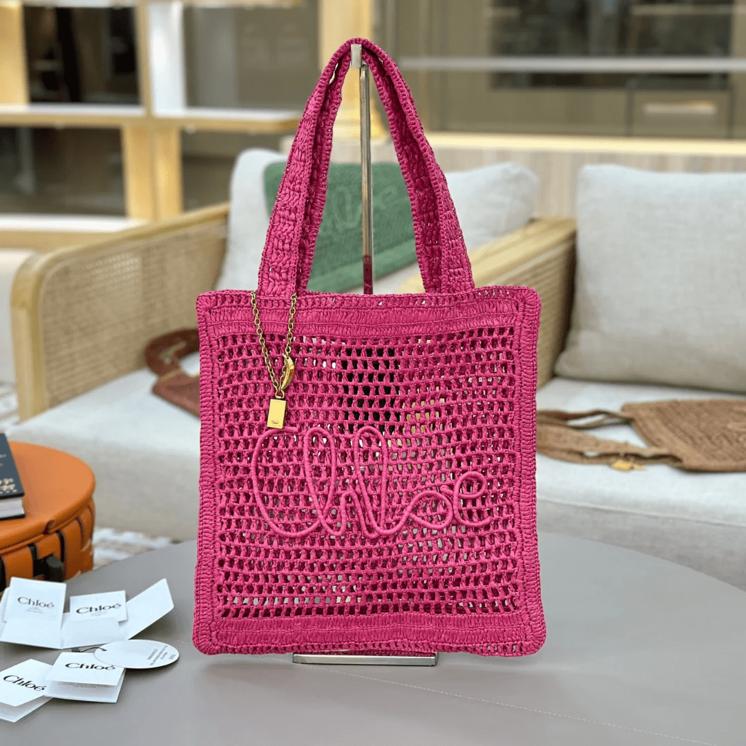 Chloé Summer Banana Bag in Raffia