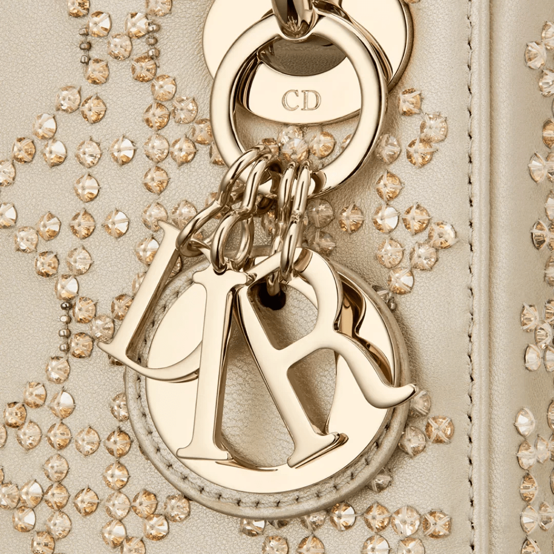 Mini Lady Dior with Pearl Embroidery