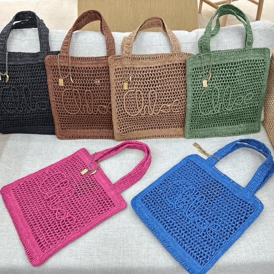 Chloé Summer Banana Bag in Raffia