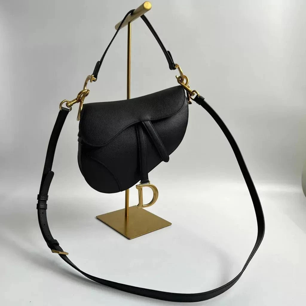 Large Soft Saddle Bag with Strap by Dior