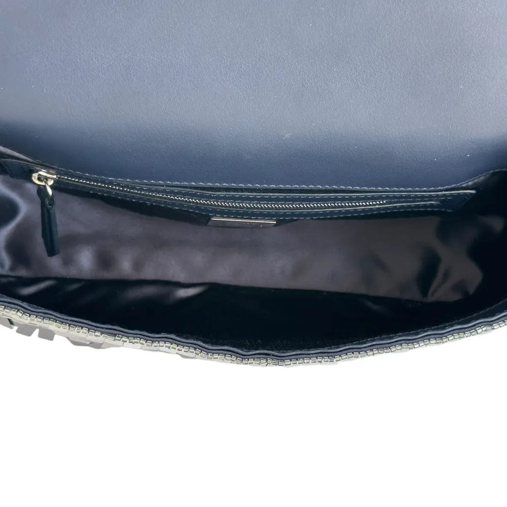 Fendi Baguette Bag in Blue Sequins and Leather