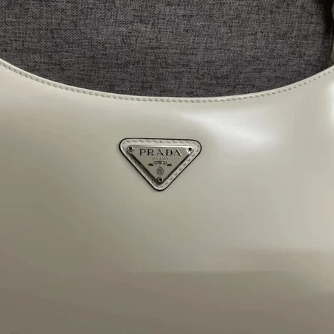 Prada Cleo Shoulder Bag in Brushed Leather